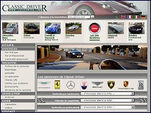 Aperu du site Classic Driver - webzine voitures de prestige, petites annonces