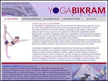 Aperu du site Bikram Yoga - cours de yoga  Paris