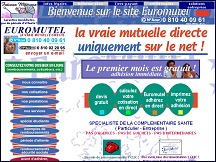 Aperu du site Euromutel - mutuelle sant en direct sur internet