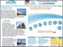 Aperu du site Belvedair - guide de voyage, rservations htels, billets avion