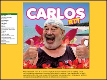 Aperu du site Carlos - chanteur et acteur