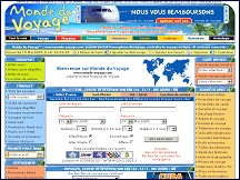 Aperçu du site Monde du Voyage
