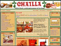 Aperu du site Chailla - produits rgionaux du pays Basque