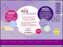 Aperu du site Yes Change - spcialistes du change de devises