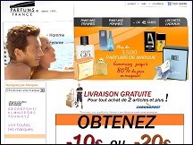 Aperçu du site Parfums France - parfums de marque à prix discount
