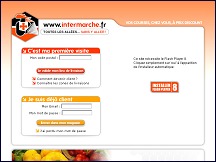 Aperu du site Intermarch - vos courses de supermarch en ligne