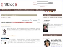 RSFblog - plateforme de blogs de Reporters sans Fronti�res