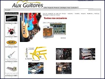 Aper�u du site Aux Guitares - magasin de musique � Mulhouse