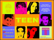 Aperu du site Teen Agency Paris - agence Teen, agence mannequins pour les ados