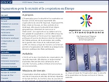 OSCE - Organisation pour la S�curit� et la Coop�ration en Europe