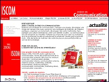 Aperçu du site ISCOM - Ecole Supérieure de Communication et de Publicité