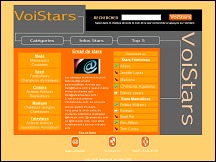 Aperu du site VoiStars - annuaire des clbrits