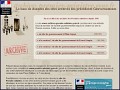D�tails Archives des sites du Gouvernement