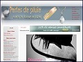 D�tails Perles de Pluie - bijouterie en ligne, bijoux en argent, acier ou or