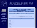 D�tails Dictionnaire Juridique - dictionnaire du droit priv� fran�ais