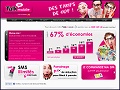 D�tails TalkTel Mobile - forfait t�l�phonie mobile lowcost, SMS illimit�s