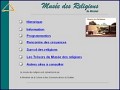 D�tails Mus�e d'histoire, d'ethnographie et d'art religieux � Nicolet
