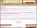 D�tails  Les pieds sous la table - la boutique de r�f�rence pour les gourmets exigeants