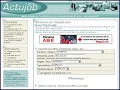 Dtails Actujob.com - offres d'emploi, stages, CV, espaces recruteurs et candidats