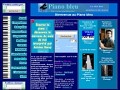 Détails Piano bleu - pour les amateurs de piano