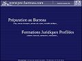 D�tails Ecole de formation du barreau des avocats : Pr�-Barreau